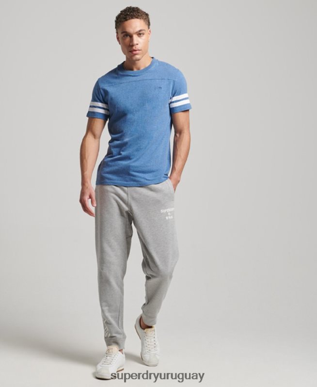 uy Superdry hombres joggers deportivos code core gris DT2N8Z6361 ropa