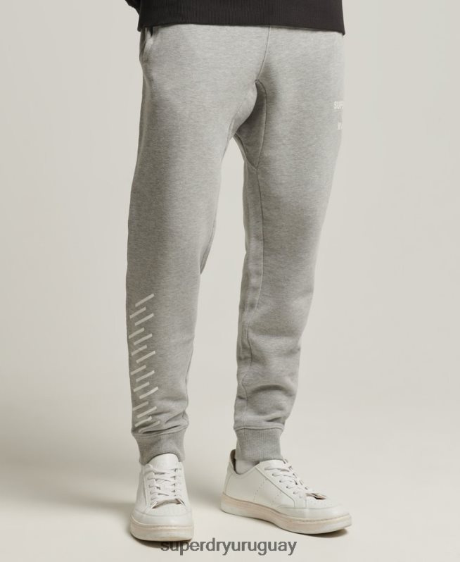 uy Superdry hombres joggers deportivos code core gris DT2N8Z6361 ropa