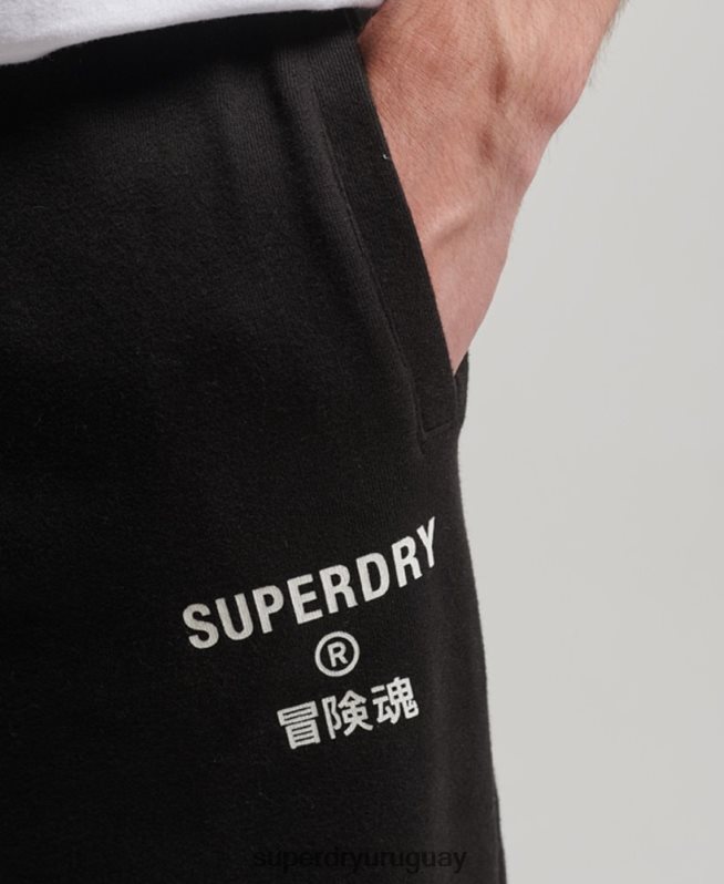 uy Superdry hombres joggers deportivos code core negro DT2N8Z6377 ropa