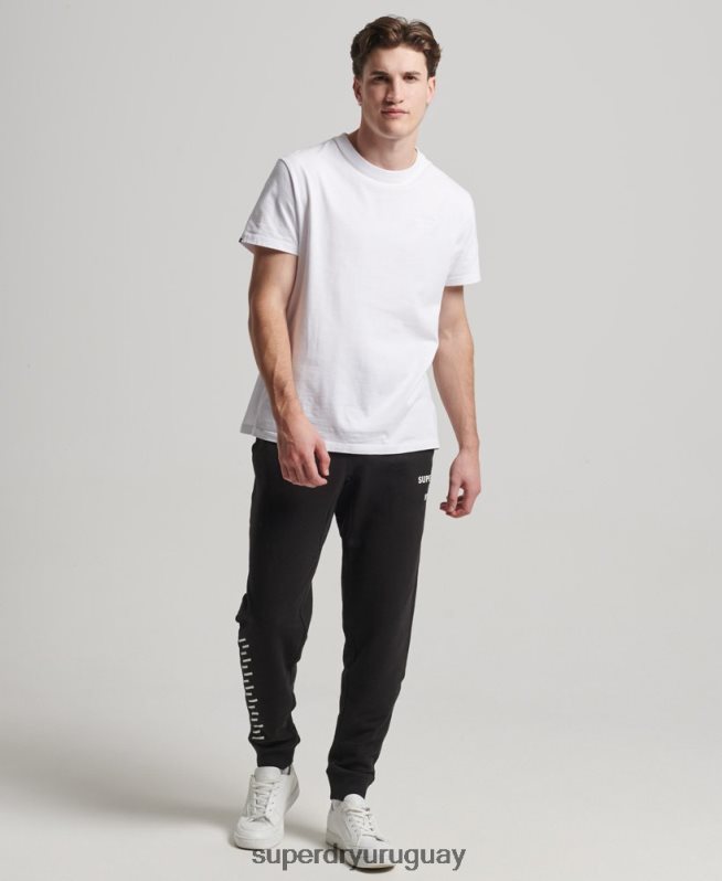 uy Superdry hombres joggers deportivos code core negro DT2N8Z6377 ropa