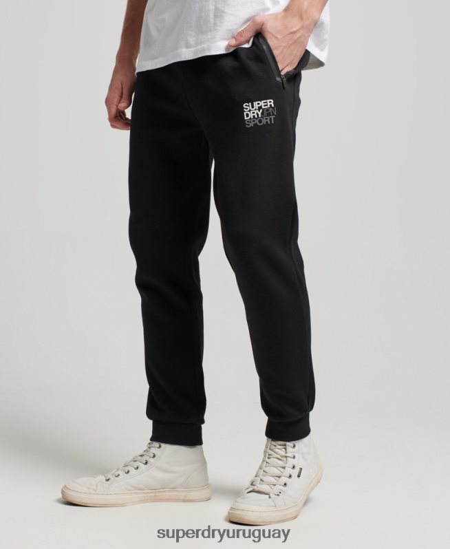 uy Superdry hombres joggers gymtech negro DT2N8Z1415 ropa