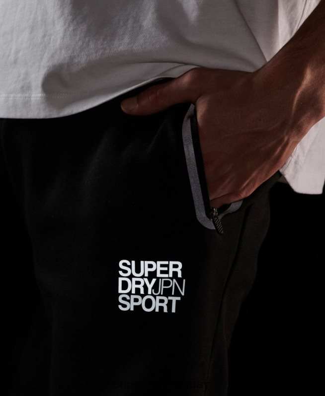 uy Superdry hombres joggers gymtech negro DT2N8Z1415 ropa