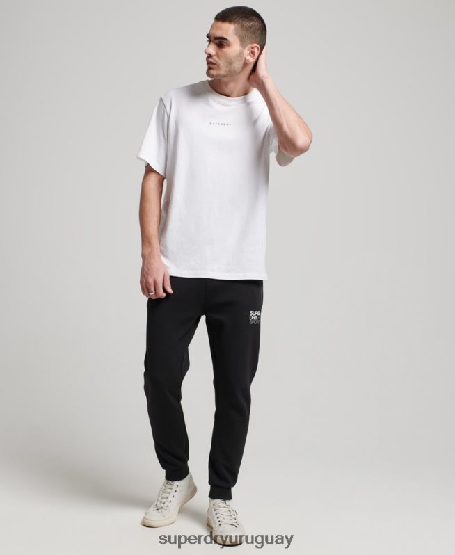 uy Superdry hombres joggers gymtech negro DT2N8Z1415 ropa