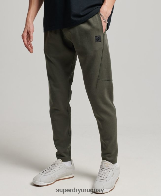 uy Superdry hombres joggers tapered caqui DT2N8Z6389 ropa