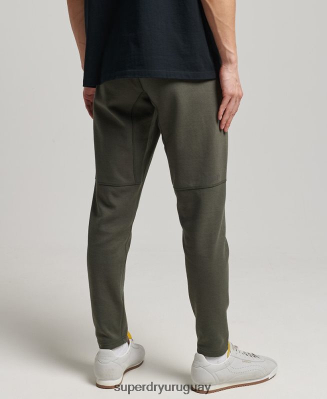 uy Superdry hombres joggers tapered caqui DT2N8Z6389 ropa