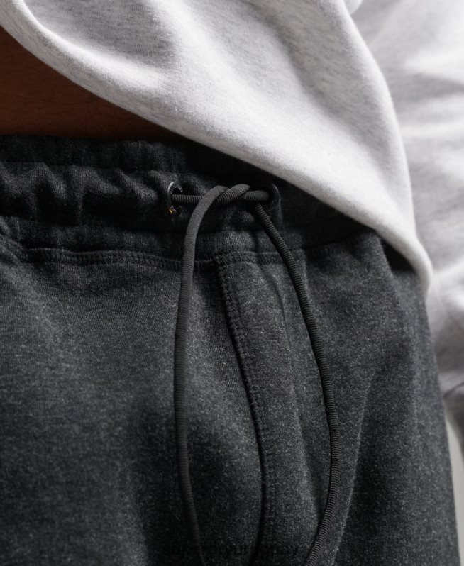 uy Superdry hombres joggers tapered gris oscuro DT2N8Z6384 ropa