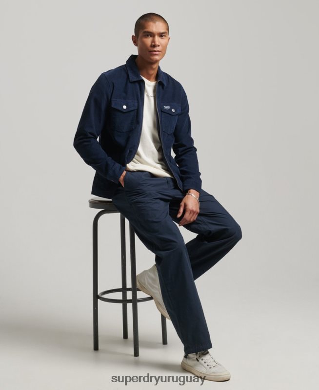 uy Superdry hombres joggers tejidos Armada DT2N8Z27 ropa
