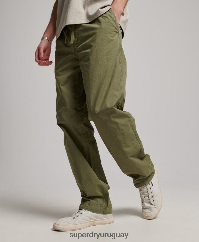 uy Superdry hombres joggers tejidos caqui DT2N8Z8 ropa