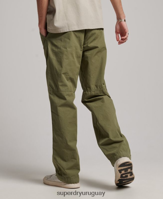 uy Superdry hombres joggers tejidos caqui DT2N8Z8 ropa