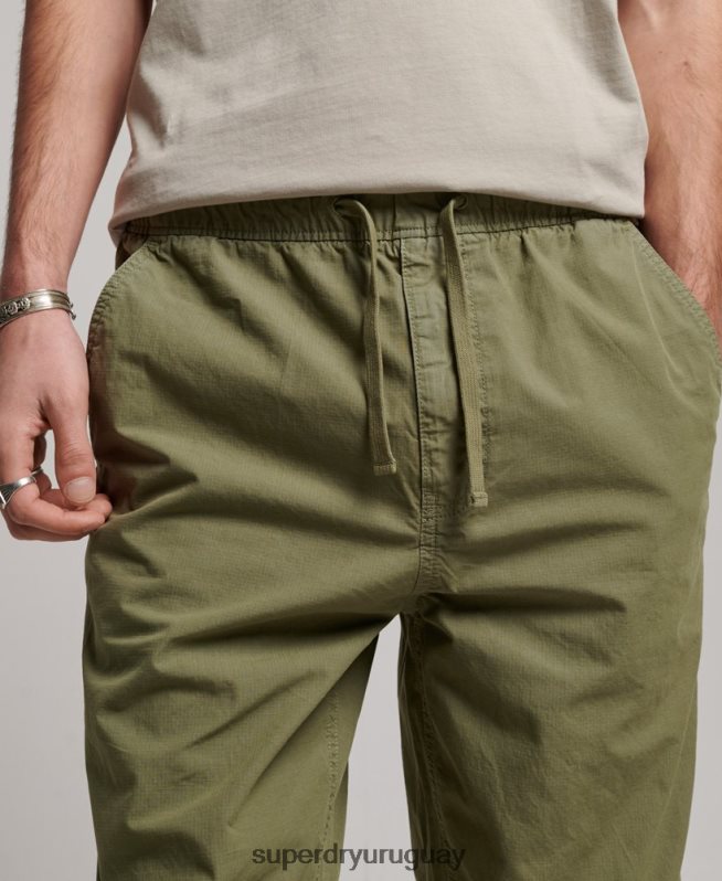 uy Superdry hombres joggers tejidos caqui DT2N8Z8 ropa