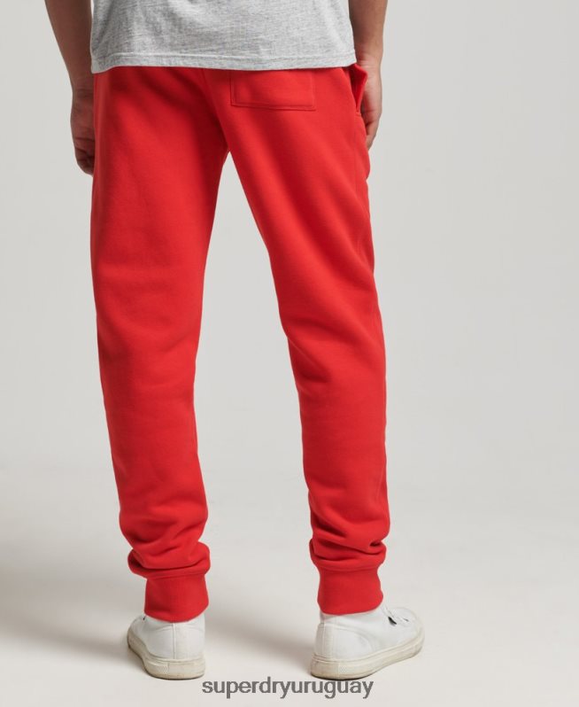 uy Superdry hombres joggers universitarios vintage rojo DT2N8Z6469 ropa