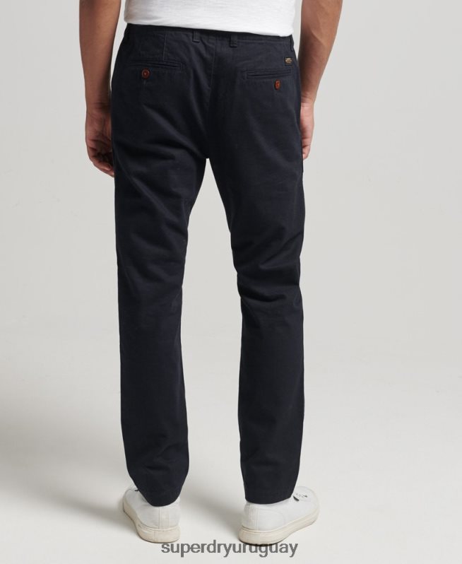 uy Superdry hombres pantalones chinos slim de oficial Armada DT2N8Z6467 ropa