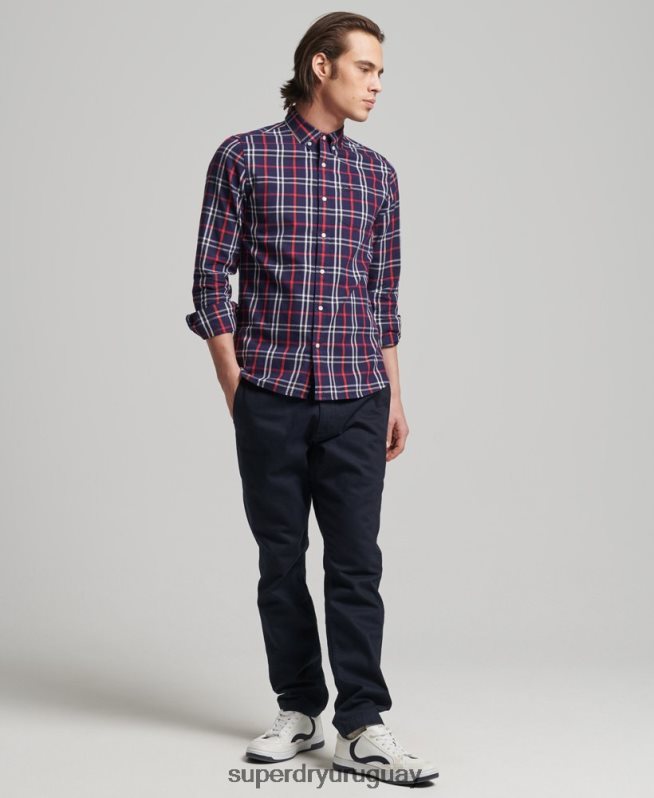 uy Superdry hombres pantalones chinos slim oficiales Armada DT2N8Z6487 ropa