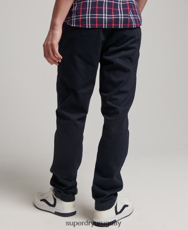 uy Superdry hombres pantalones chinos slim oficiales Armada DT2N8Z6487 ropa
