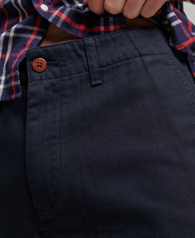 uy Superdry hombres pantalones chinos slim oficiales Armada DT2N8Z6487 ropa