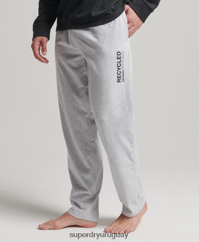 uy Superdry hombres pantalones de dormir reciclados gris DT2N8Z1608 ropa