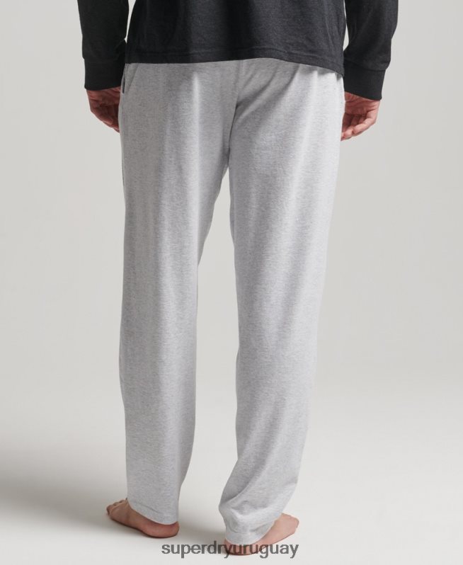uy Superdry hombres pantalones de dormir reciclados gris DT2N8Z1608 ropa