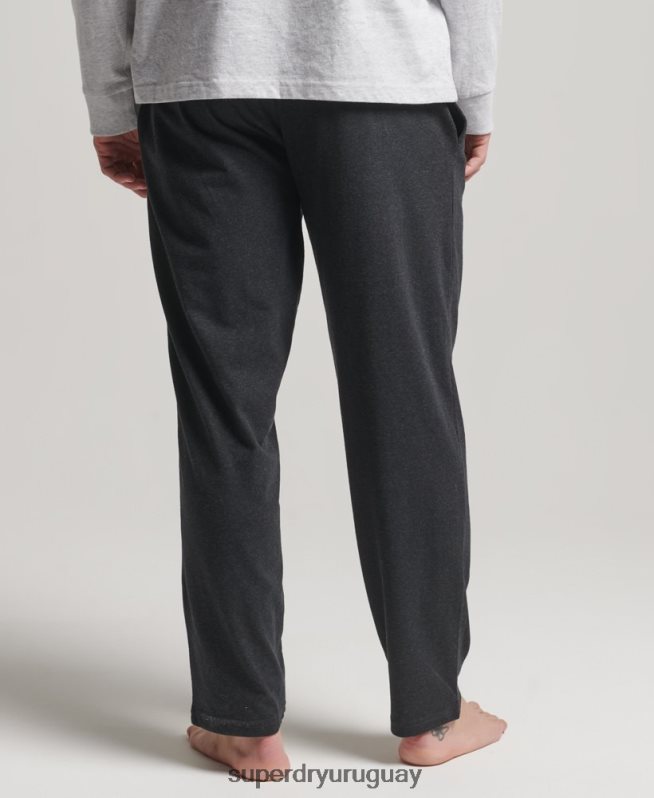 uy Superdry hombres pantalones de dormir reciclados negro DT2N8Z1607 ropa