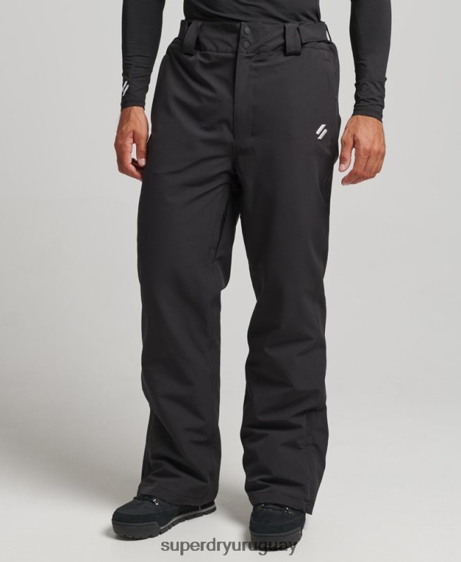 uy Superdry hombres pantalones de nieve básicos negro DT2N8Z1385 ropa