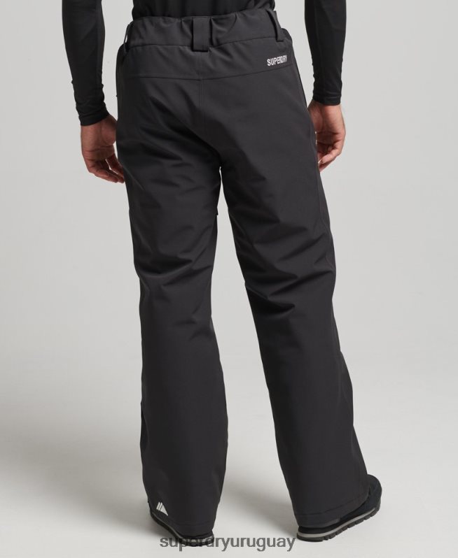 uy Superdry hombres pantalones de nieve básicos negro DT2N8Z1385 ropa