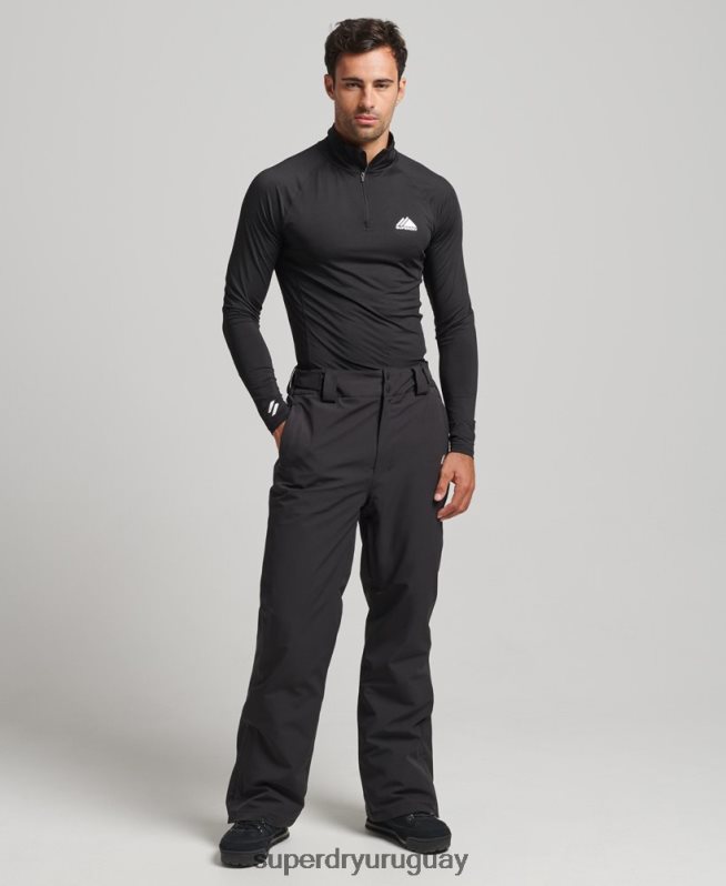 uy Superdry hombres pantalones de nieve básicos negro DT2N8Z1385 ropa