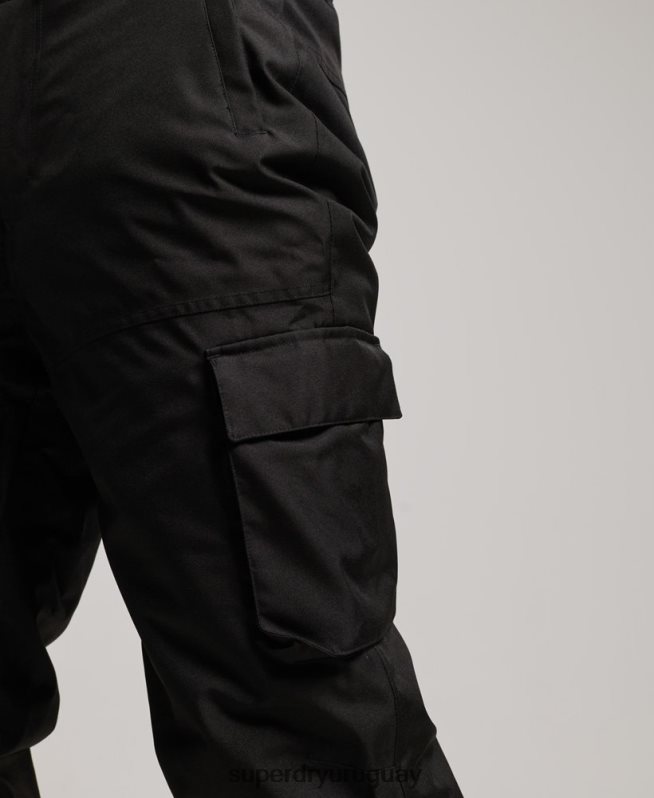 uy Superdry hombres pantalones de rescate de esquí negro DT2N8Z1386 ropa