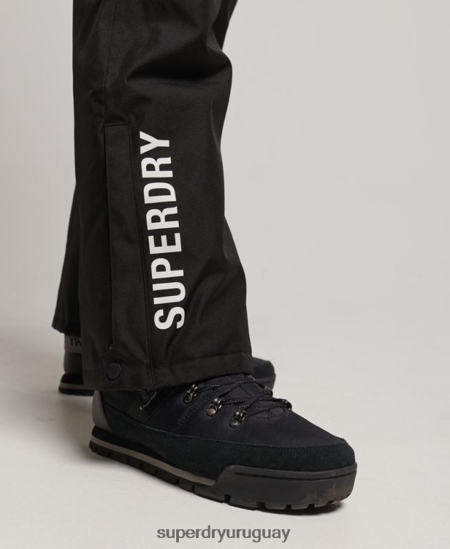uy Superdry hombres pantalones de rescate de esquí negro DT2N8Z1386 ropa