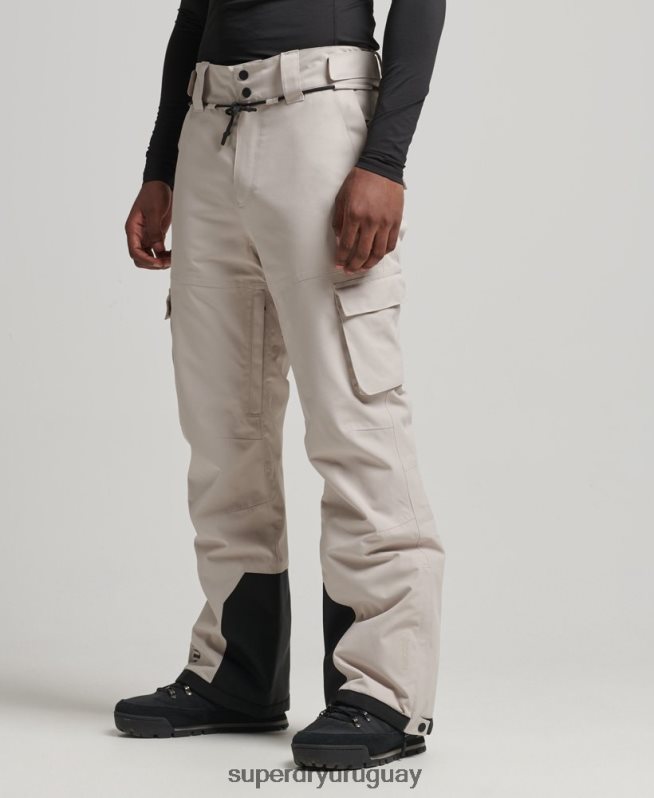 uy Superdry hombres pantalones de rescate de esquí ultimate gris claro DT2N8Z1371 ropa