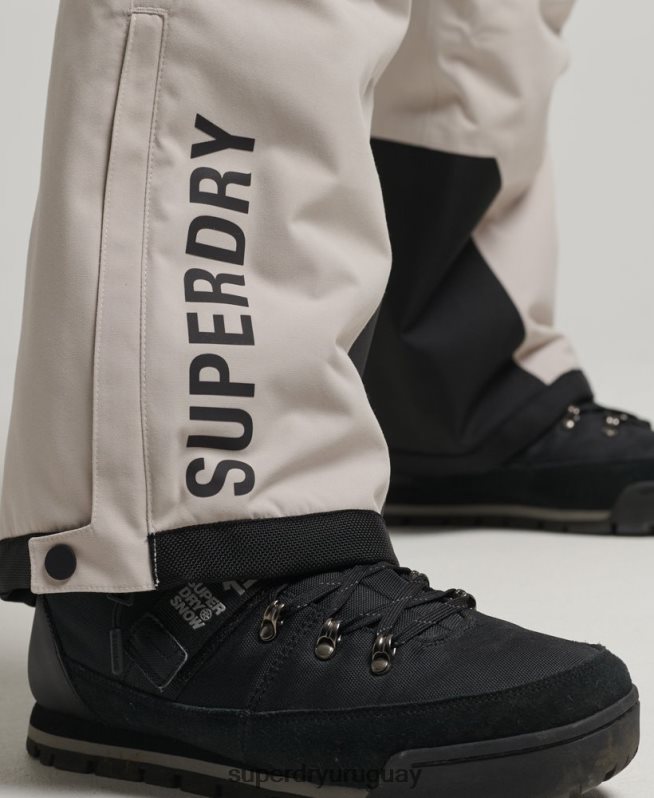 uy Superdry hombres pantalones de rescate de esquí ultimate gris claro DT2N8Z1371 ropa