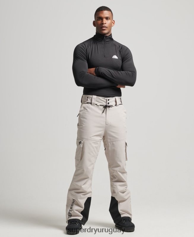 uy Superdry hombres pantalones de rescate de esquí ultimate gris claro DT2N8Z1371 ropa