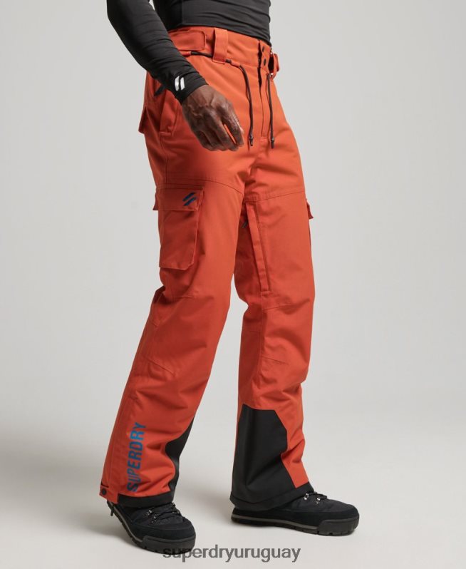uy Superdry hombres pantalones de rescate de esquí ultimate naranja DT2N8Z1378 ropa