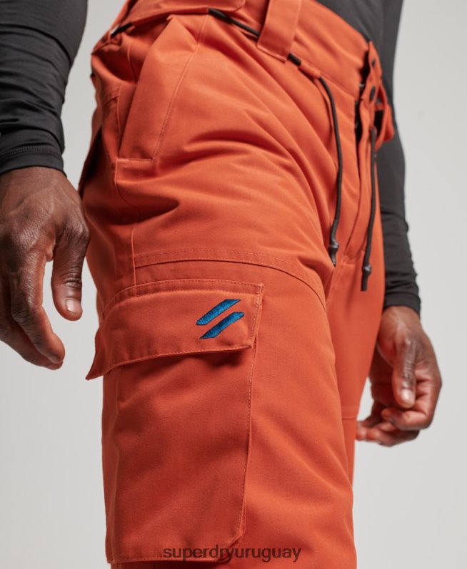 uy Superdry hombres pantalones de rescate de esquí ultimate naranja DT2N8Z1378 ropa