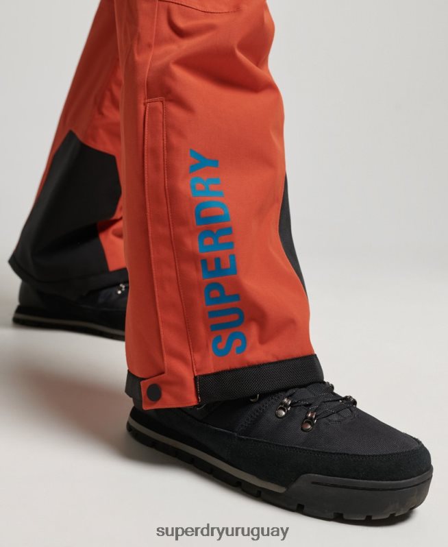 uy Superdry hombres pantalones de rescate de esquí ultimate naranja DT2N8Z1378 ropa