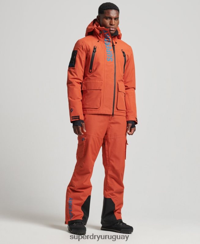 uy Superdry hombres pantalones de rescate de esquí ultimate naranja DT2N8Z1378 ropa