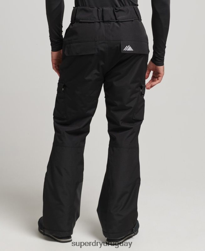 uy Superdry hombres pantalones de rescate de esquí ultimate negro DT2N8Z1372 ropa