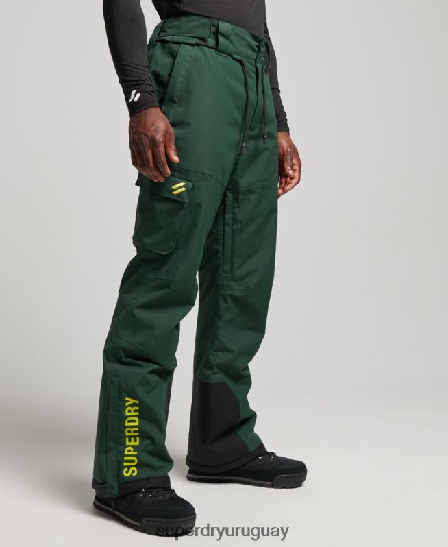 uy Superdry hombres pantalones de rescate de esquí ultimate verde DT2N8Z1380 ropa