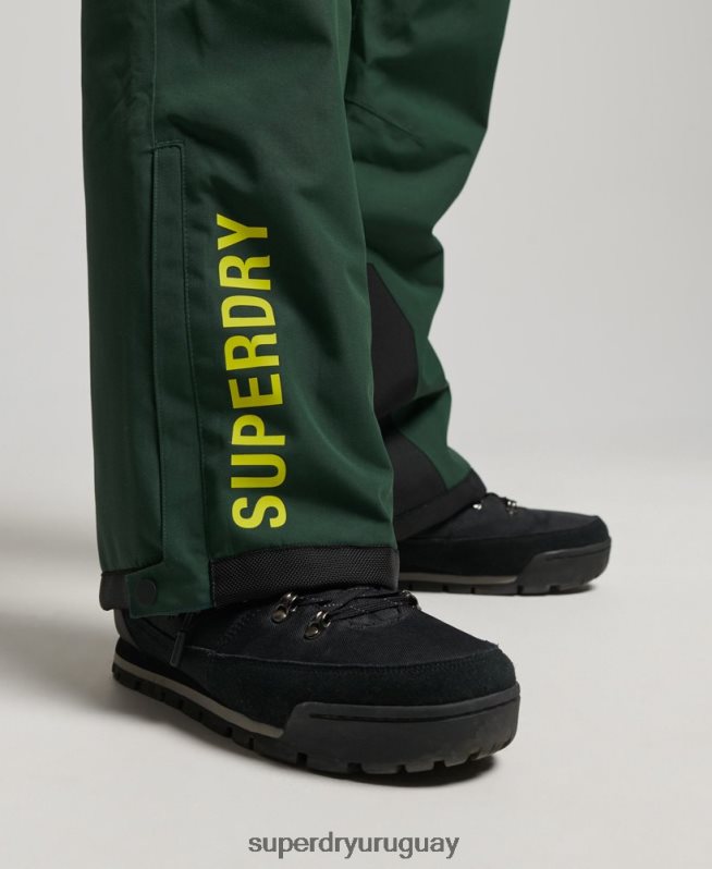 uy Superdry hombres pantalones de rescate de esquí ultimate verde DT2N8Z1380 ropa