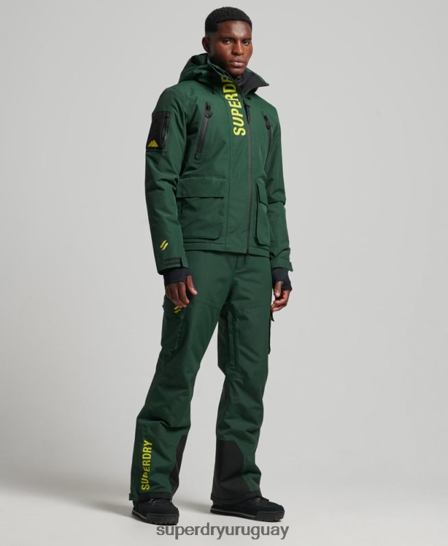 uy Superdry hombres pantalones de rescate de esquí ultimate verde DT2N8Z1380 ropa