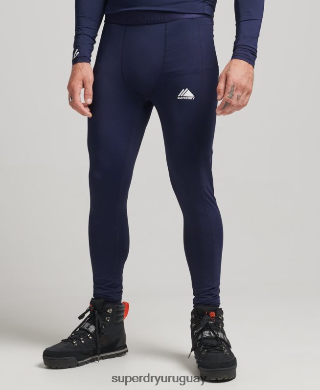 uy Superdry hombres leggins de capa base Armada DT2N8Z1383 ropa