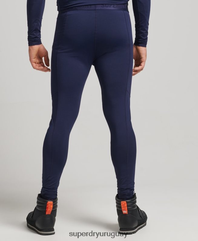 uy Superdry hombres leggins de capa base Armada DT2N8Z1383 ropa
