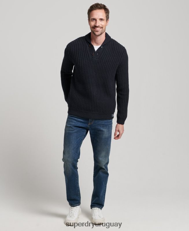 uy Superdry hombres jersey con chal Armada DT2N8Z5272 ropa