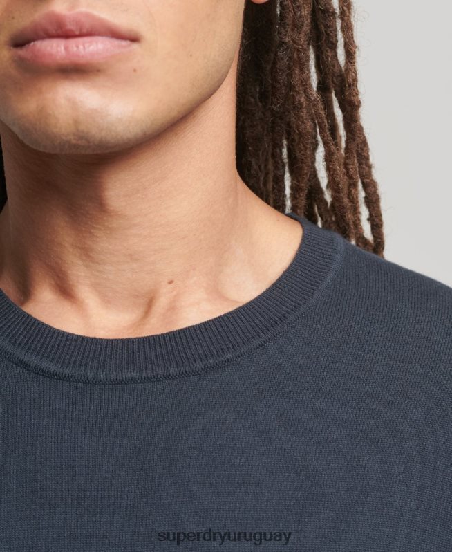 uy Superdry hombres jersey de punto de algodón Armada DT2N8Z5322 ropa