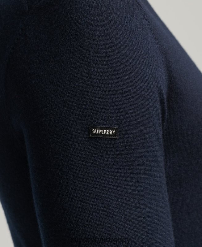 uy Superdry hombres suéter con cuello vuelto de merino studios Armada DT2N8Z1274 ropa