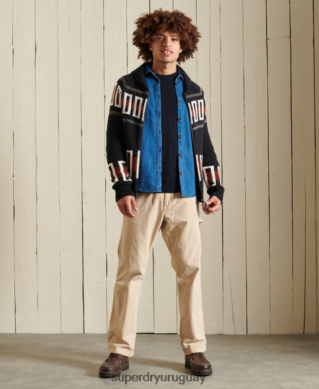uy Superdry hombres suéter harlo crew Armada DT2N8Z5298 ropa