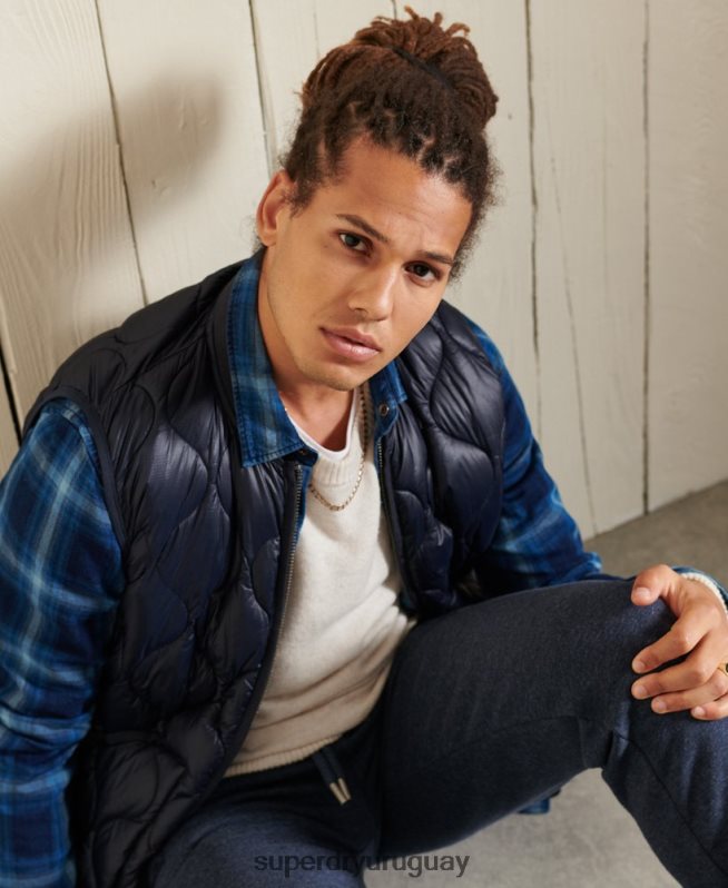 uy Superdry hombres suéter harlo crew blanco DT2N8Z5295 ropa