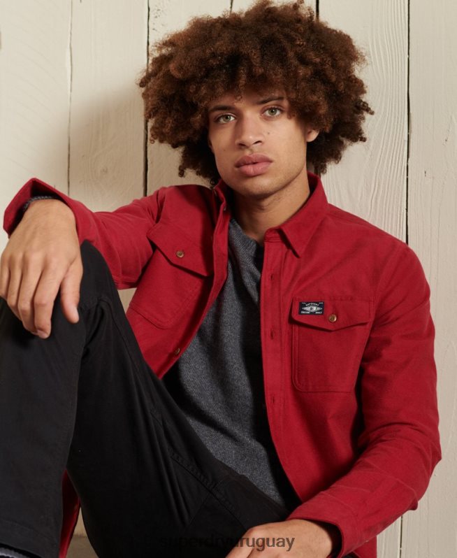 uy Superdry hombres suéter harlo crew gris DT2N8Z5309 ropa