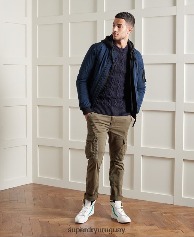 uy Superdry hombres suéter jacob crew Armada DT2N8Z5337 ropa