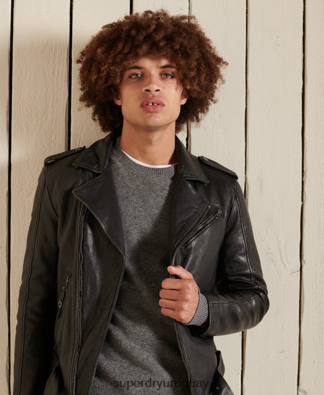 uy Superdry hombres suéter ligero de lana de cordero gris claro DT2N8Z5315 ropa