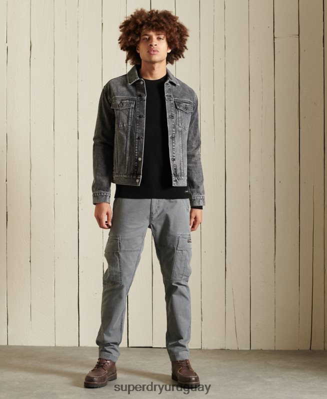 uy Superdry hombres suéter ligero de lana de cordero negro DT2N8Z5318 ropa