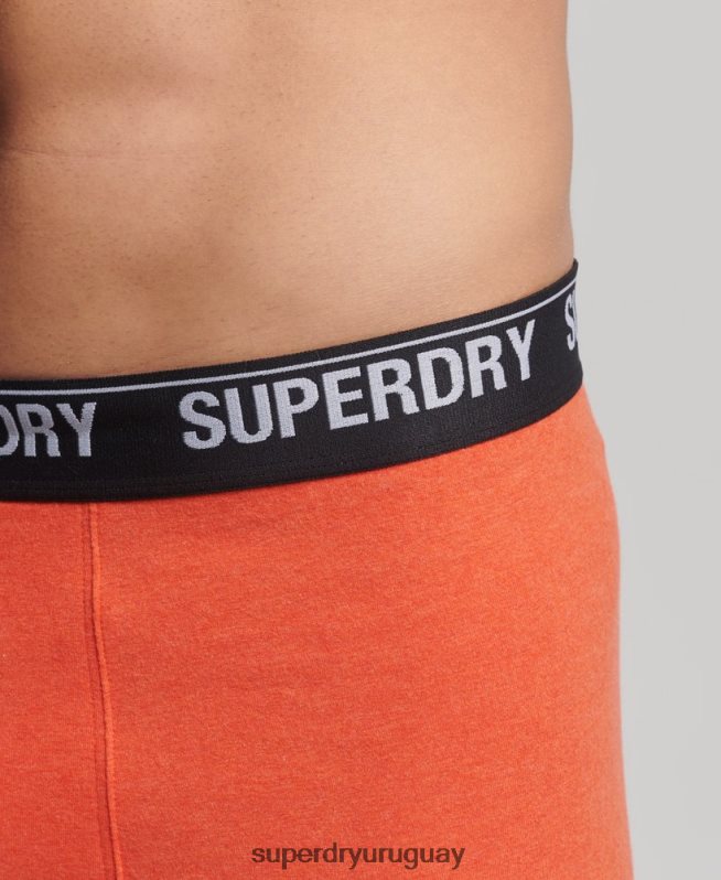 uy Superdry hombres Pack de tres bóxers de algodón orgánico multi DT2N8Z1605 ropa
